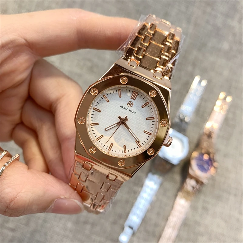 Женские кварцевые часы с браслетом из нержавеющей стали в стиле ретро - купить по