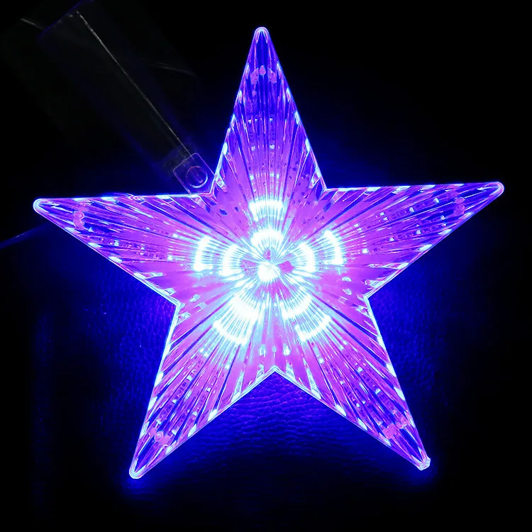 New stylish outdoor Christmas garden decoration tree top star battery LED pentagram
New stylish outdoor Christmas garden decoration tree top star battery LED pentagram