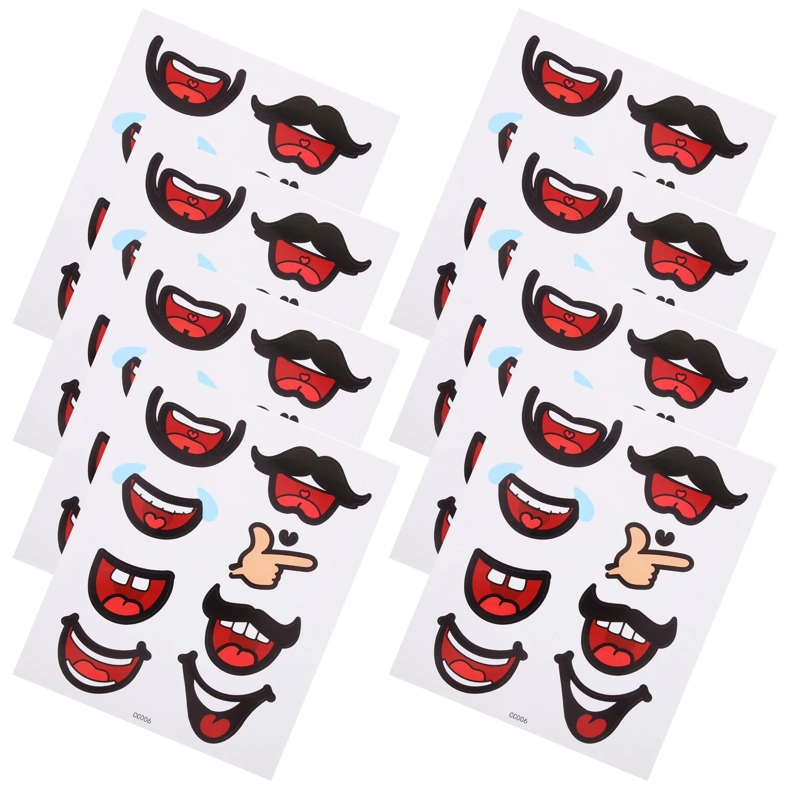 10 Sheets Mouth Stickers DIY Mouth Patterns Stickers Paper Stickers Self Adhesive Animation Mouth Stickers
10 Sheets Mouth Stickers DIY Mouth Patterns Stickers Paper Stickers Self Adhesive Animation Mouth Stickers