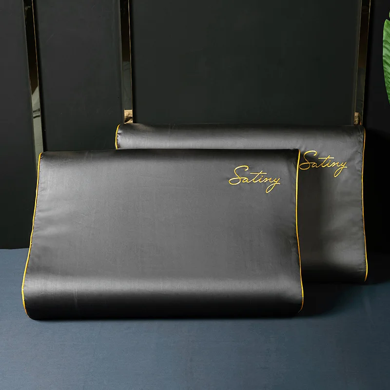 Luxury Satin Silk Pillowcase Solid Color Pillow Case High Quality Embroidery Pillow Cover Latex Pillow Case Cover 40X60/ 30X50cm
Luxury Satin Silk Pillowcase Solid Color Pillow Case High Quality Embroidery Pillow Cover Latex Pillow Case Cover 40X60/ 30X50cm