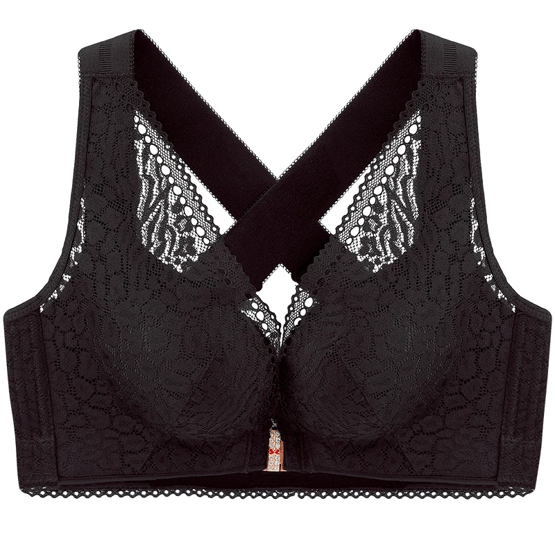 Front buckle beauty back large size bra without steel support gather up support underwear women
Front buckle beauty back large size bra without steel support gather up support underwear women