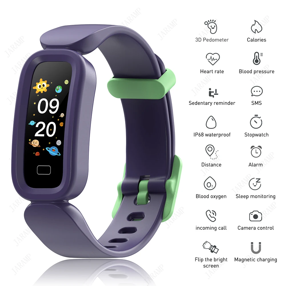 Children's Smart Watch Fitness Bracelet Waterproof GPS Tracker Heart Rate Blood Pressure Monitor Sport Smartwatch Gift for kids
Children's Smart Watch Fitness Bracelet Waterproof GPS Tracker Heart Rate Blood Pressure Monitor Sport Smartwatch Gift for kids