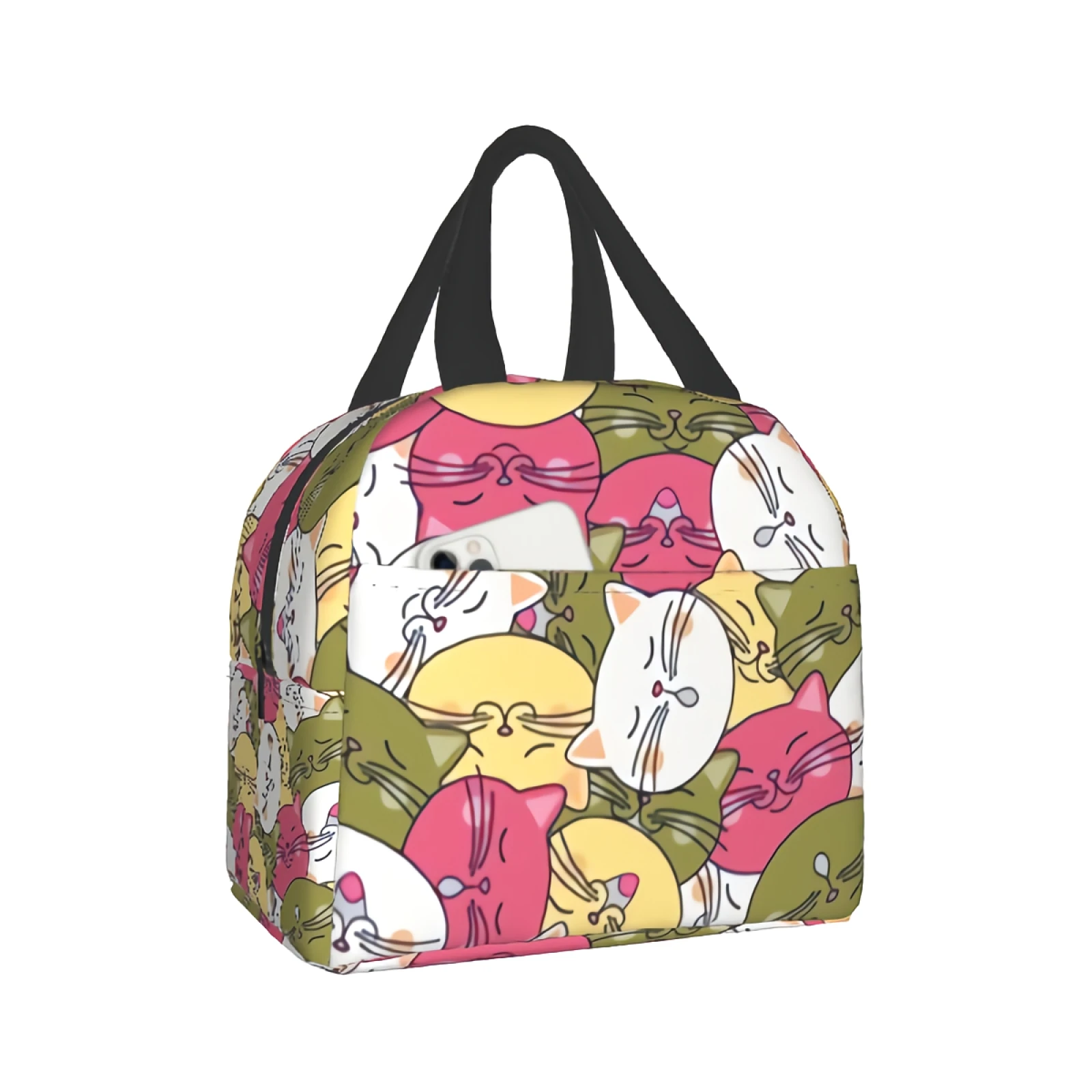 Funny Cats Lunch Bag for Women Coloful Cat Insulated Picnic Pouch Thermal Tote Bento Cute Pets Lunch Box Camping Travel Fishing
Funny Cats Lunch Bag for Women Coloful Cat Insulated Picnic Pouch Thermal Tote Bento Cute Pets Lunch Box Camping Travel Fishing