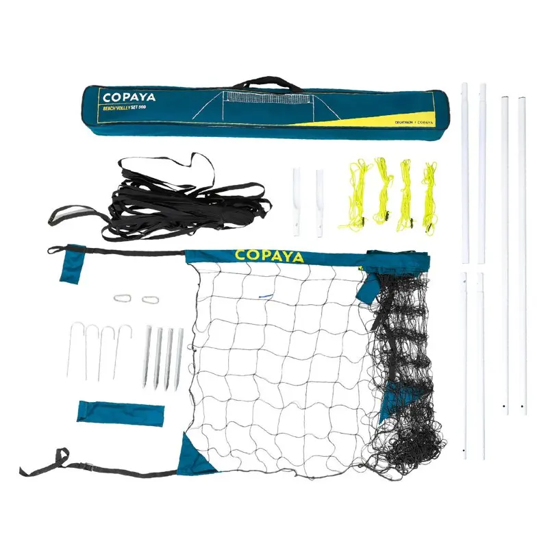 "Quick and Easy-to-Set-up 20 ft Copaya BV500 Adjustable Heights Beach Volleyball Recreational Net Set in Blue".
"Quick and Easy-to-Set-up 20 ft Copaya BV500 Adjustable Heights Beach Volleyball Recreational Net Set in Blue".