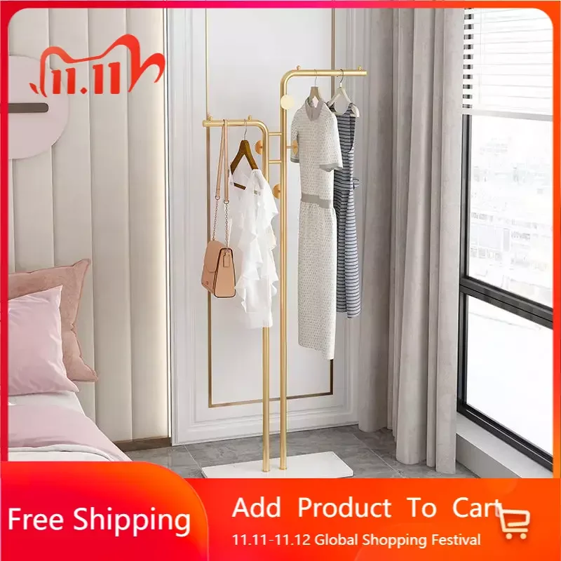 Hanger Modern Clothes Rack Gold Wall Entrance Hall Standing Clothing Boutique Hat Cabideiro Roupa Living Room Furniture WJ35XP
Hanger Modern Clothes Rack Gold Wall Entrance Hall Standing Clothing Boutique Hat Cabideiro Roupa Living Room Furniture WJ35XP