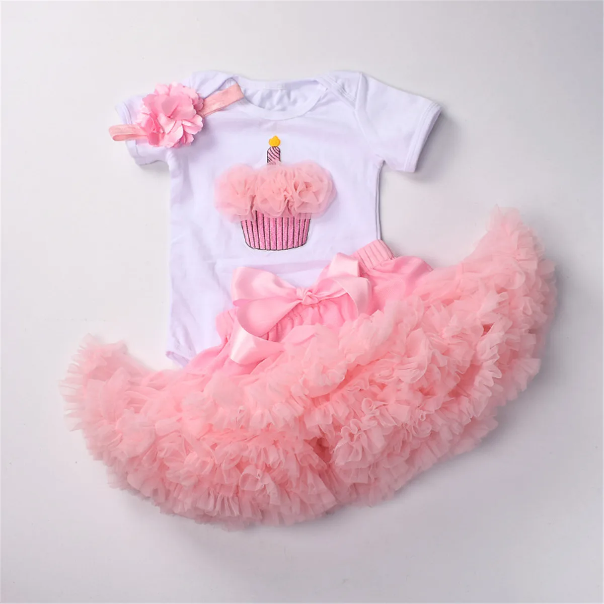 3pcs Baby Girls Clothes Set My First Birthday Outfits Newborn Romper Bodysuit + Tulle Tutu Dress Skirt + Headband Set
3pcs Baby Girls Clothes Set My First Birthday Outfits Newborn Romper Bodysuit + Tulle Tutu Dress Skirt + Headband Set