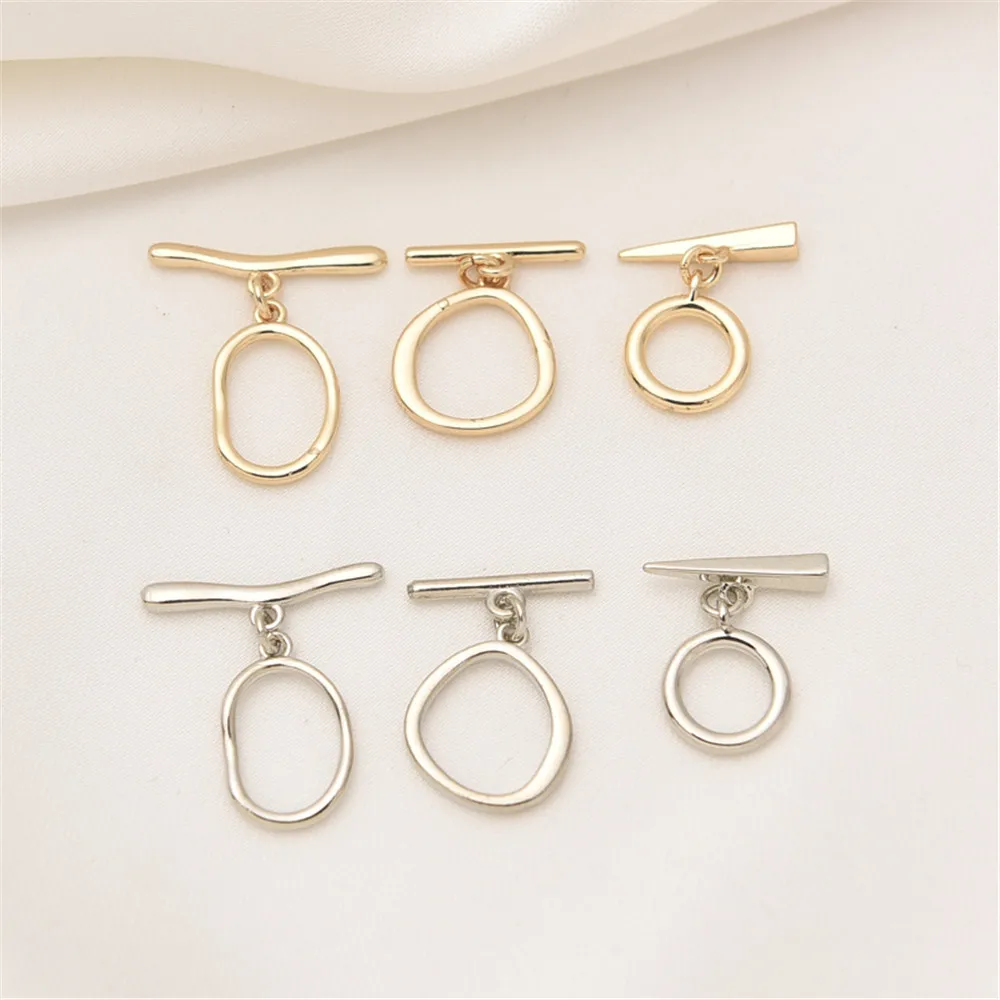 14K gold clad glossy O-shaped closing OT buckle handmade diy pearl necklace bracelet white gold connection OI buckle material
14K gold clad glossy O-shaped closing OT buckle handmade diy pearl necklace bracelet white gold connection OI buckle material