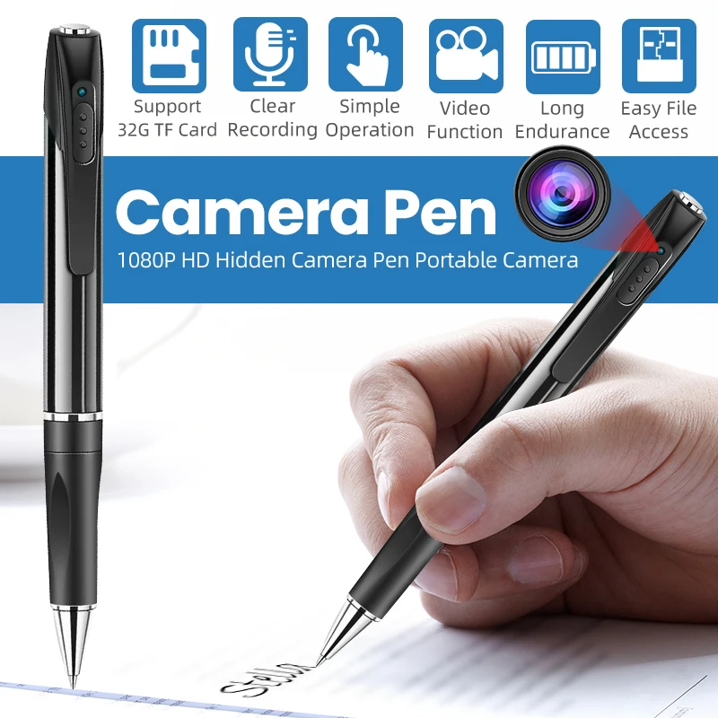 HD 1080P Mini Secret Camera Pen Wireless Home Security Camera Night Vision Motion Detection Mini DV DVR Video Camera Recorder
HD 1080P Mini Secret Camera Pen Wireless Home Security Camera Night Vision Motion Detection Mini DV DVR Video Camera Recorder