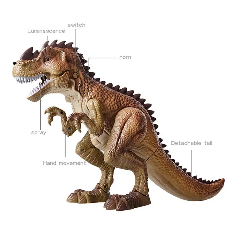 

Большой распылитель, динозавр, тираннозавр, робот, модель мультяшного животного, электрические звуки, ходячий динозавр, обучающая игрушка, детские игрушки
