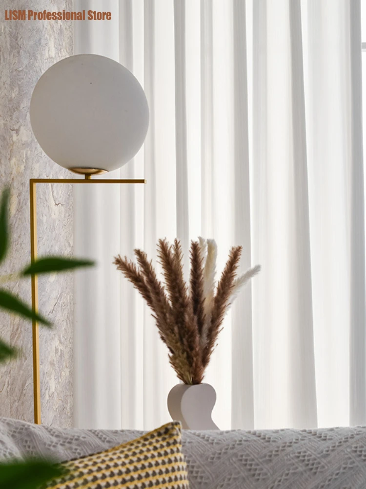 Curtains for Living dining Room Bedroom Phantom gauze transparent and opaque human gauze curtain pure white curtain
Curtains for Living dining Room Bedroom Phantom gauze transparent and opaque human gauze curtain pure white curtain