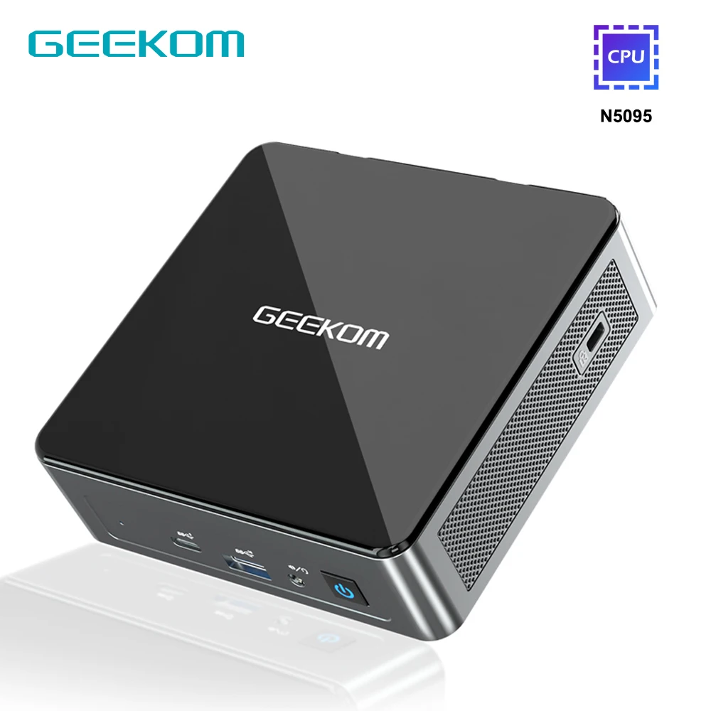 

Geekom Mini Computer PC Intel Celeron N5095 Mini Air11 Windows 11 Pro Intel UHD Graphics Bluetooth v4.0 Wi-Fi 5 HDMI
