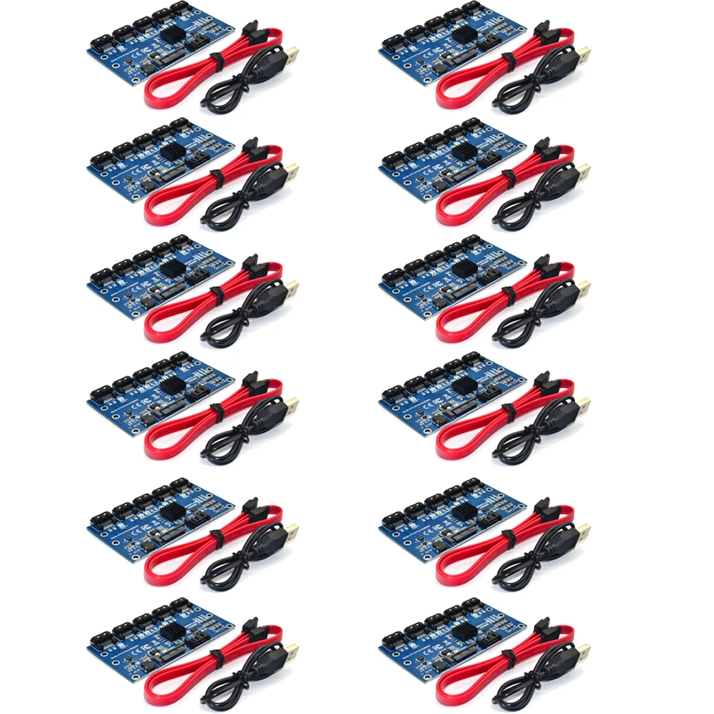 SATA Expansion Card Replacement 1 to 5 Port SATA3.0 Motherboard 6Gbps Riser Card Hub Adapter Supports Asynchronous Notification
SATA Expansion Card Replacement 1 to 5 Port SATA3.0 Motherboard 6Gbps Riser Card Hub Adapter Supports Asynchronous Notification