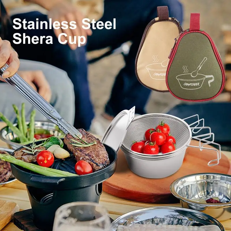 Travel Bowl Anti-Scalding Space-Saving Camp Cup Stainless Steel Bowls With Bag Portable Bowl Anti-Falling Camping Accessories
Travel Bowl Anti-Scalding Space-Saving Camp Cup Stainless Steel Bowls With Bag Portable Bowl Anti-Falling Camping Accessories