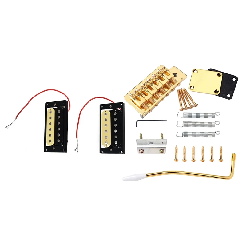 1Set Of 2 Zebra Faced Humbucker Double Coil Pickups With Electric Guitar Tremolo Bridge With Neck Plate ST Accessories
1Set Of 2 Zebra Faced Humbucker Double Coil Pickups With Electric Guitar Tremolo Bridge With Neck Plate ST Accessories