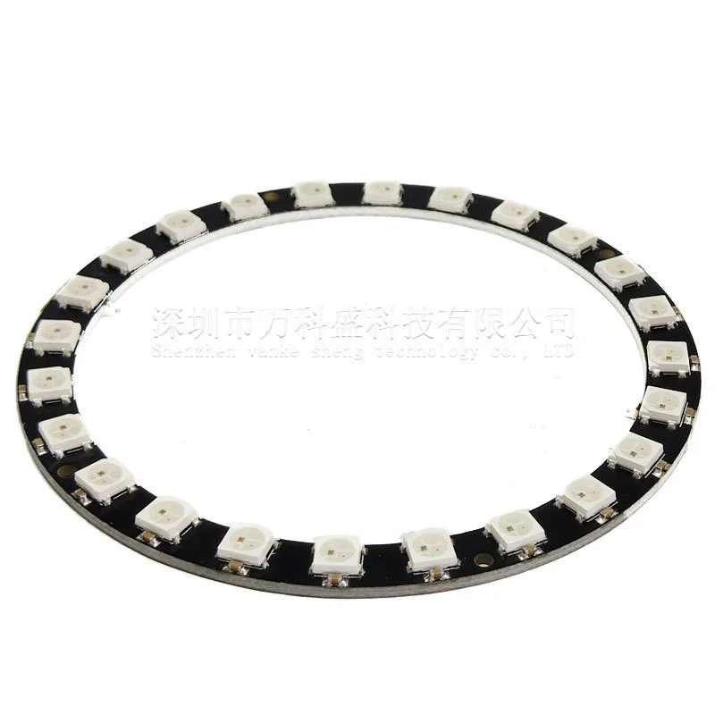 DHL 100Pcs WS2812B Module Strip 24 Bits 24 X WS2812 5050 RGB LED Ring Lamp Light With Integrated Drivers RGB 24 For Arduino
DHL 100Pcs WS2812B Module Strip 24 Bits 24 X WS2812 5050 RGB LED Ring Lamp Light With Integrated Drivers RGB 24 For Arduino