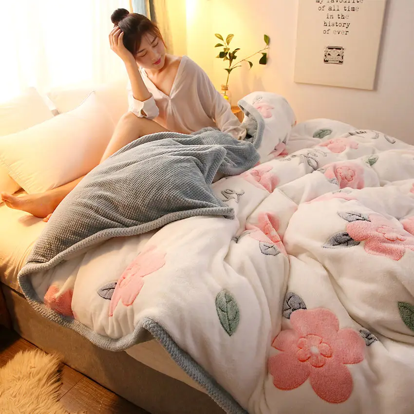 Winter Plush Quilt Cover Warm Double-sided Plush Thickened Flannel Quilt Cover Single Pair Single Piece Coral Velvet Blanket
Winter Plush Quilt Cover Warm Double-sided Plush Thickened Flannel Quilt Cover Single Pair Single Piece Coral Velvet Blanket