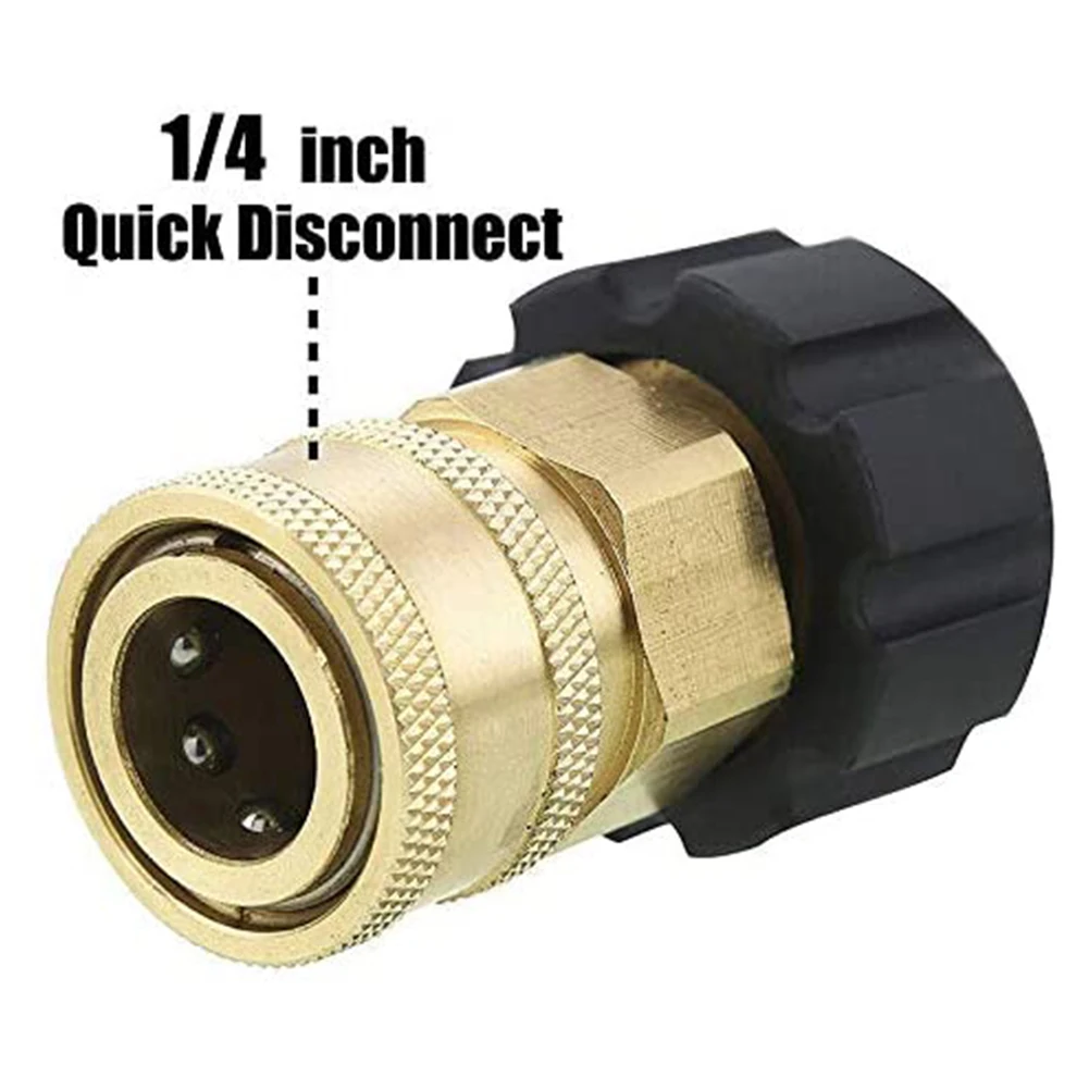 M22 15 Male To 1/4\" Quick Connector Adapter Pressure Washer Spray Cleaning Tools 5000PSI For Pressure Washer Spray Hose Pump
M22 15 Male To 1/4\" Quick Connector Adapter Pressure Washer Spray Cleaning Tools 5000PSI For Pressure Washer Spray Hose Pump
