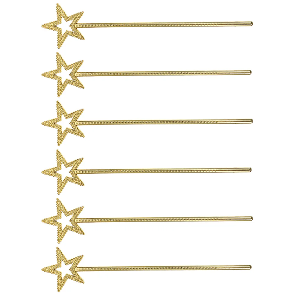6 Pcs Star Wand Girl Fairy Wands Kids Clothes Gift Stage Prop Plastic Sticks Child Licey Hat
6 Pcs Star Wand Girl Fairy Wands Kids Clothes Gift Stage Prop Plastic Sticks Child Licey Hat