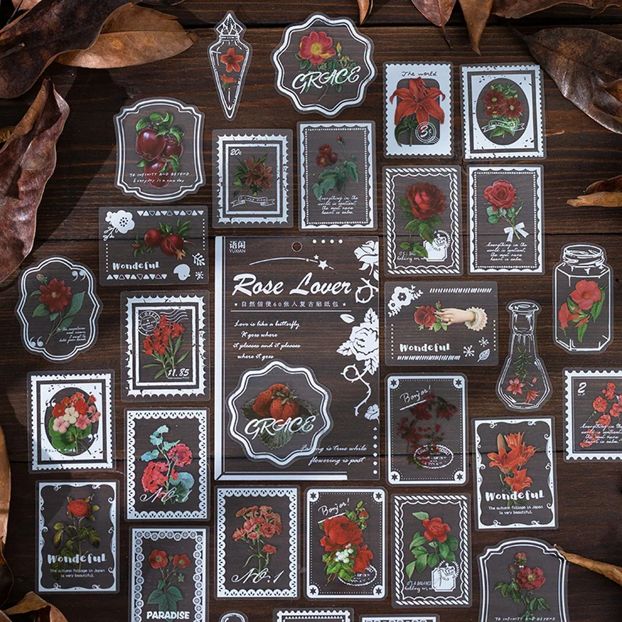 6 Styles 60pcs/bag Aesthetic Botanical Stickers Creative Vintage Hand Account Material Decorative Stationery Stickers
6 Styles 60pcs/bag Aesthetic Botanical Stickers Creative Vintage Hand Account Material Decorative Stationery Stickers