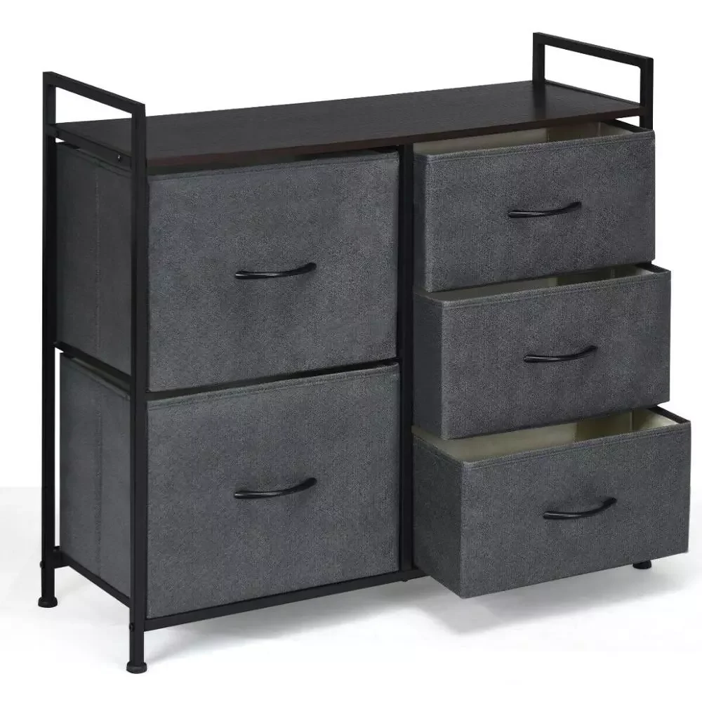 5 Drawers Dresser Storage Unit Side Table Display Organizer Dorm Room Wood HW61823
5 Drawers Dresser Storage Unit Side Table Display Organizer Dorm Room Wood HW61823
