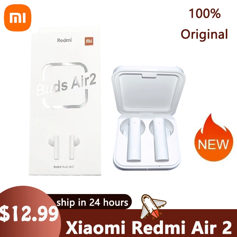 Original Xiaomi Buds Air2 Wireless Bluetooth-compatible Earphone TWS Headphone Earbuds Long Standby 20h Touch Control Headset
Original Xiaomi Buds Air2 Wireless Bluetooth-compatible Earphone TWS Headphone Earbuds Long Standby 20h Touch Control Headset