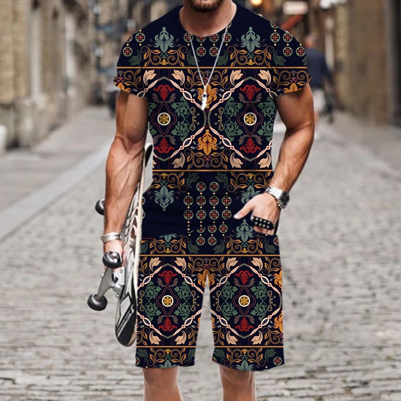Men's T-shirt Set Hip-hop Outfit O Neck Luxury Summer Casual 3D Printed Funny Tops Harajuku Sportswear Fashion Hot Beach Street
Men's T-shirt Set Hip-hop Outfit O Neck Luxury Summer Casual 3D Printed Funny Tops Harajuku Sportswear Fashion Hot Beach Street