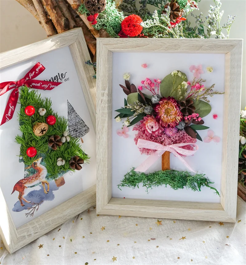 INS Christmas Immortal Flower DIY 3D Handmade Dried Flowers Photo Frame Holiday Gifts Desktop Craft Ornament Picture Hanging
INS Christmas Immortal Flower DIY 3D Handmade Dried Flowers Photo Frame Holiday Gifts Desktop Craft Ornament Picture Hanging