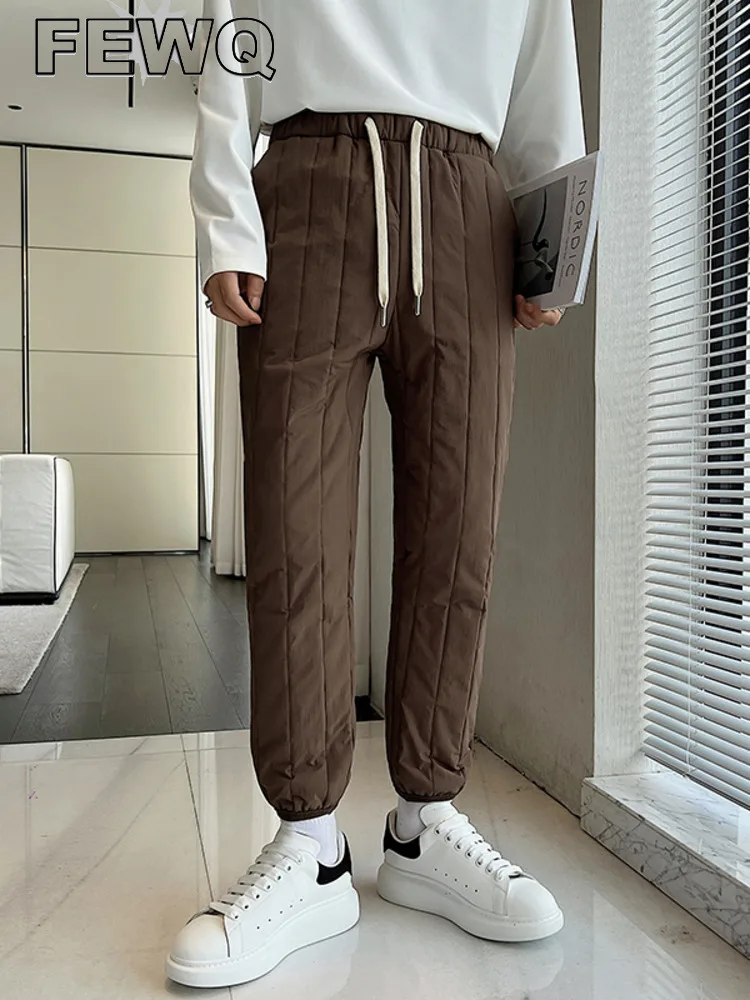 FEWQ Men's Cotton Trousers Male Striped Solid Color Casual Straight Pants Warm Drawstring Simple Clothing 2023 Autumn New 24B18
FEWQ Men's Cotton Trousers Male Striped Solid Color Casual Straight Pants Warm Drawstring Simple Clothing 2023 Autumn New 24B18