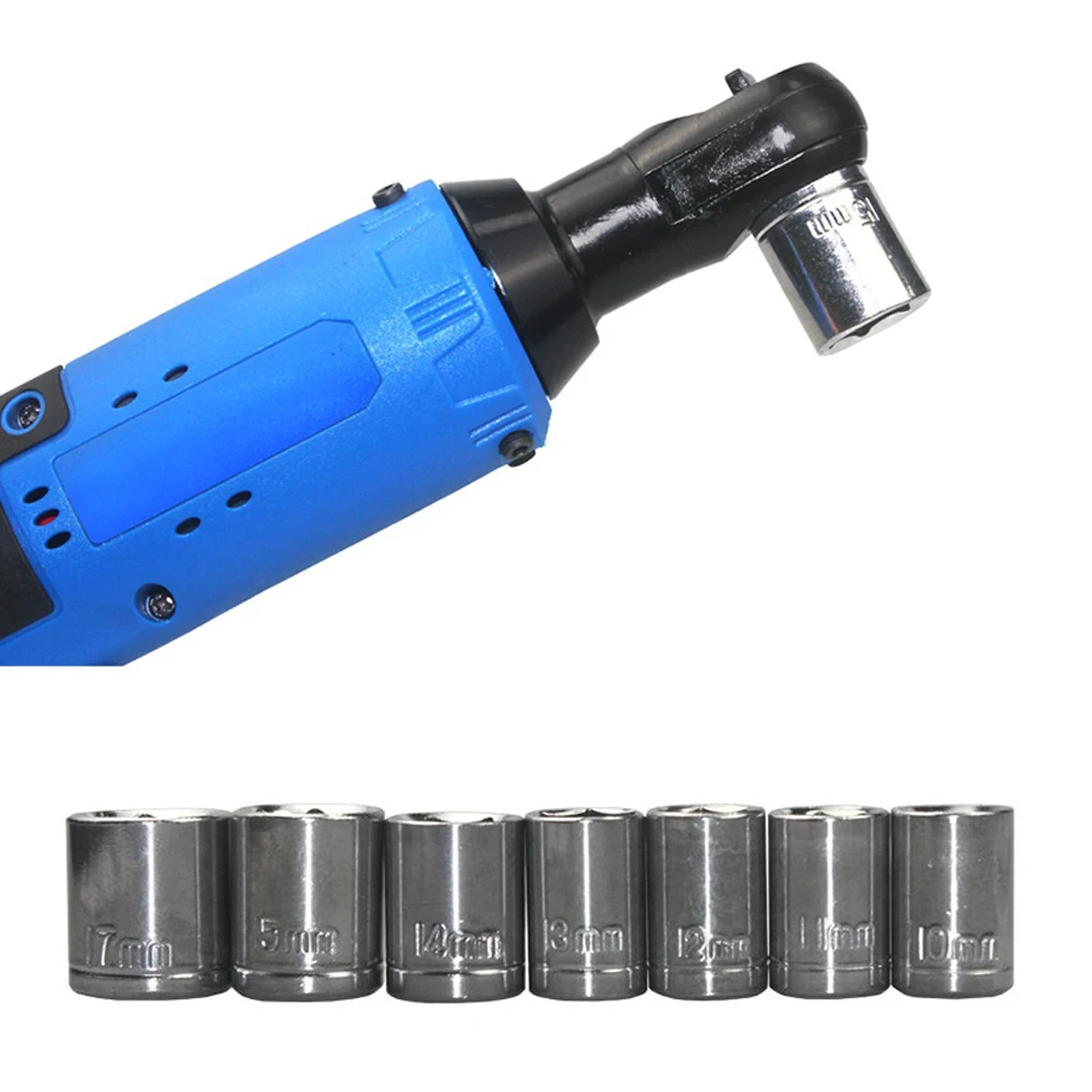 Electric Ratchet Wrench Socket Set 12V 3/8'' Right Angle Spanner Screwdriver For Screws Nuts Removal Repairing Hand Tools
Electric Ratchet Wrench Socket Set 12V 3/8'' Right Angle Spanner Screwdriver For Screws Nuts Removal Repairing Hand Tools