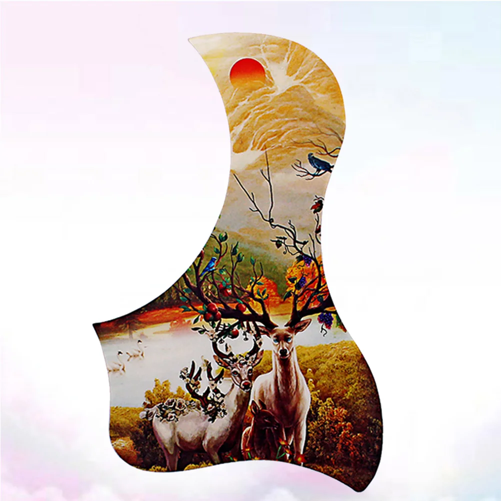 Guitar Sticker Elk Pattern Acoustic Guitar Pickguard Self-adhesive Pick Guard Sticker for Guitar (Light Brown)
Guitar Sticker Elk Pattern Acoustic Guitar Pickguard Self-adhesive Pick Guard Sticker for Guitar (Light Brown)