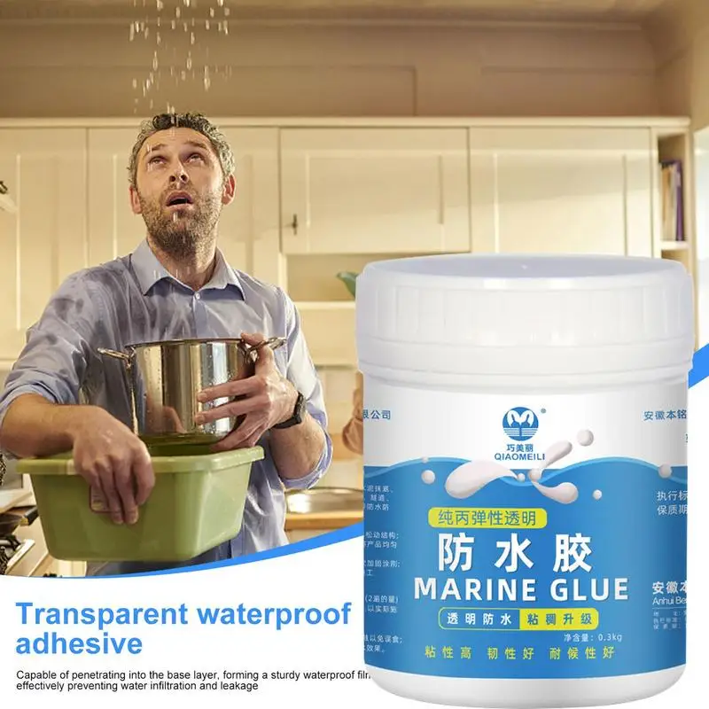 Waterproof Sealant Agent 300g Anti Leakage Transparent Roof Repair Glue Invisible Adhesive Coating Agent For Walls Floor Cracks
Waterproof Sealant Agent 300g Anti Leakage Transparent Roof Repair Glue Invisible Adhesive Coating Agent For Walls Floor Cracks