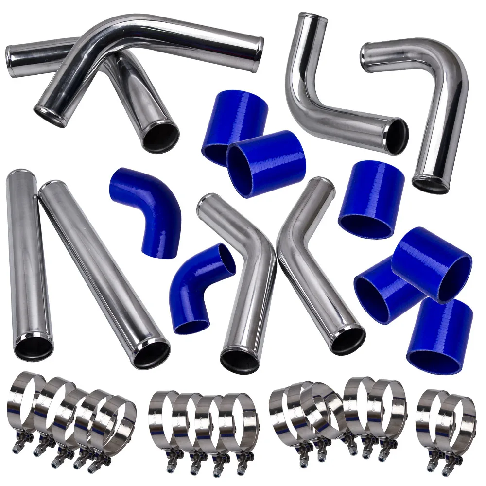 2.5 Inch Universal Aluminum Intercooler Turbo Pipe Kit + Silicone Hose + Clamps
2.5 Inch Universal Aluminum Intercooler Turbo Pipe Kit + Silicone Hose + Clamps