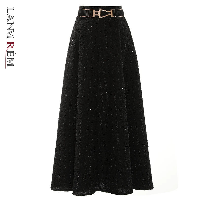 LANMREM Sequins Long Black Skirt For Women High Waist Luxury Party Clothing Ladies Large Hem Skirts 2023 Spring New 2DA1009
LANMREM Sequins Long Black Skirt For Women High Waist Luxury Party Clothing Ladies Large Hem Skirts 2023 Spring New 2DA1009