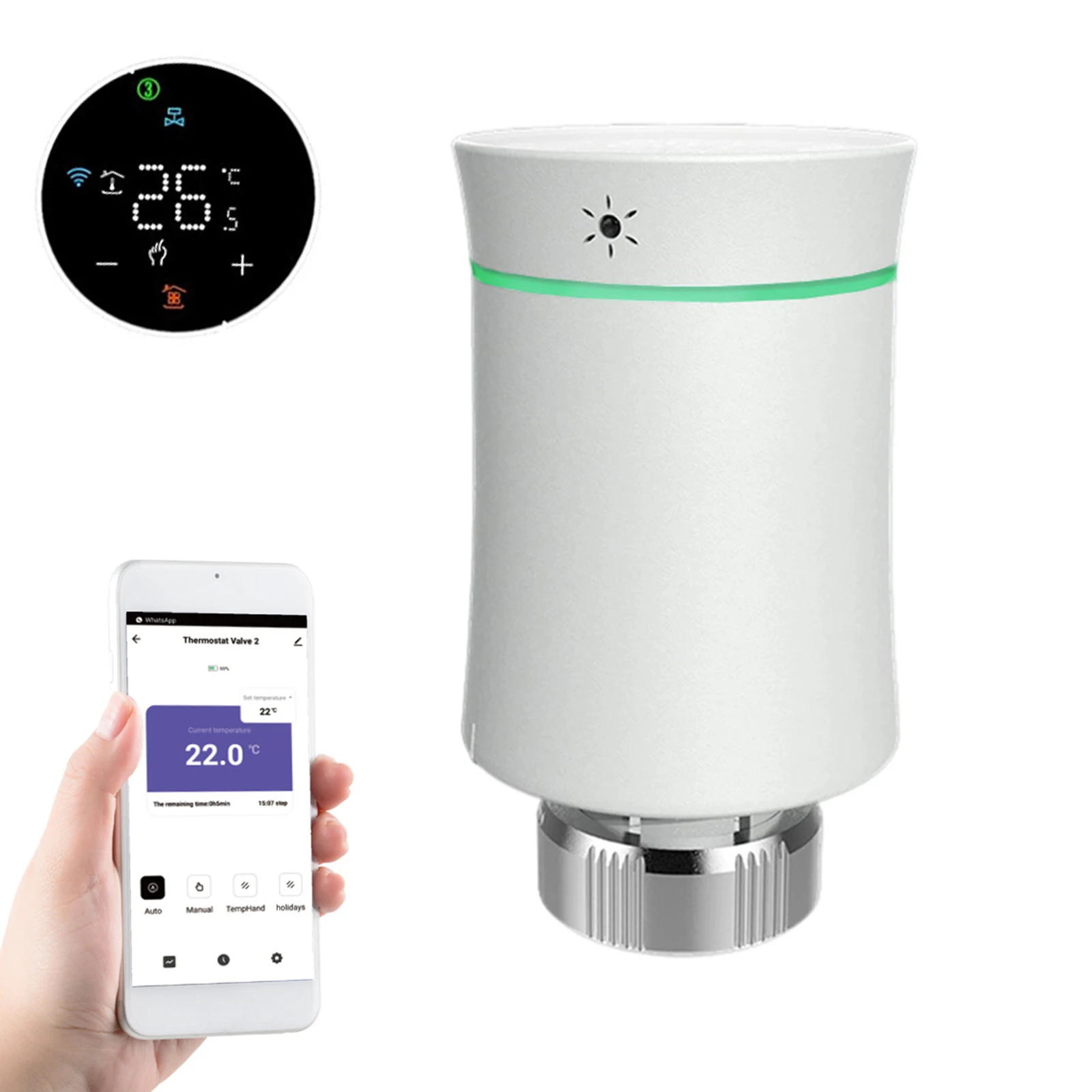 Durable Radiator Valve Thermostat Convenient Efficient Heating Free Hands Programmable Voice Control Widely Used
Durable Radiator Valve Thermostat Convenient Efficient Heating Free Hands Programmable Voice Control Widely Used