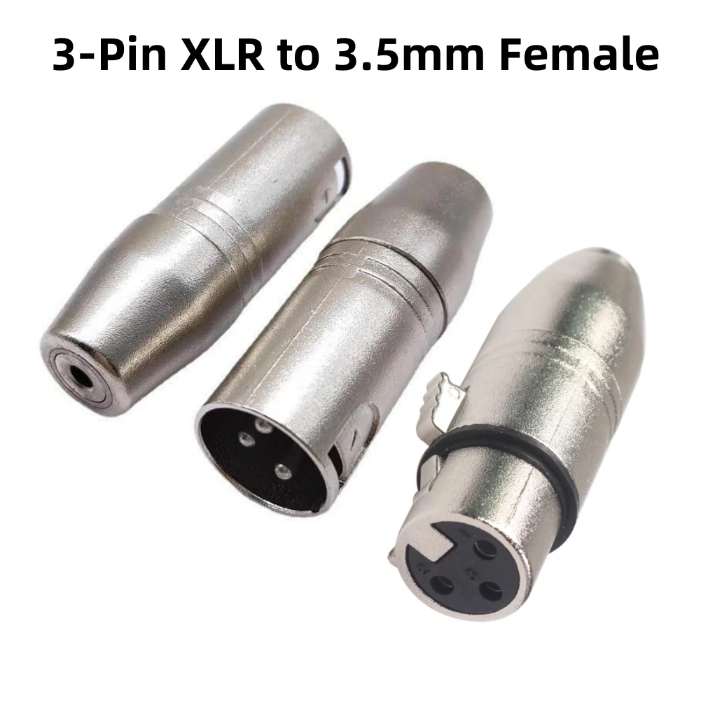 3-Pin XLR To 3.5mm Female Stereo Audio Connector Microphone Adaptors Coupler XLR 3 Pin Male Plug Converter To 3.5mm Mini Jack
3-Pin XLR To 3.5mm Female Stereo Audio Connector Microphone Adaptors Coupler XLR 3 Pin Male Plug Converter To 3.5mm Mini Jack