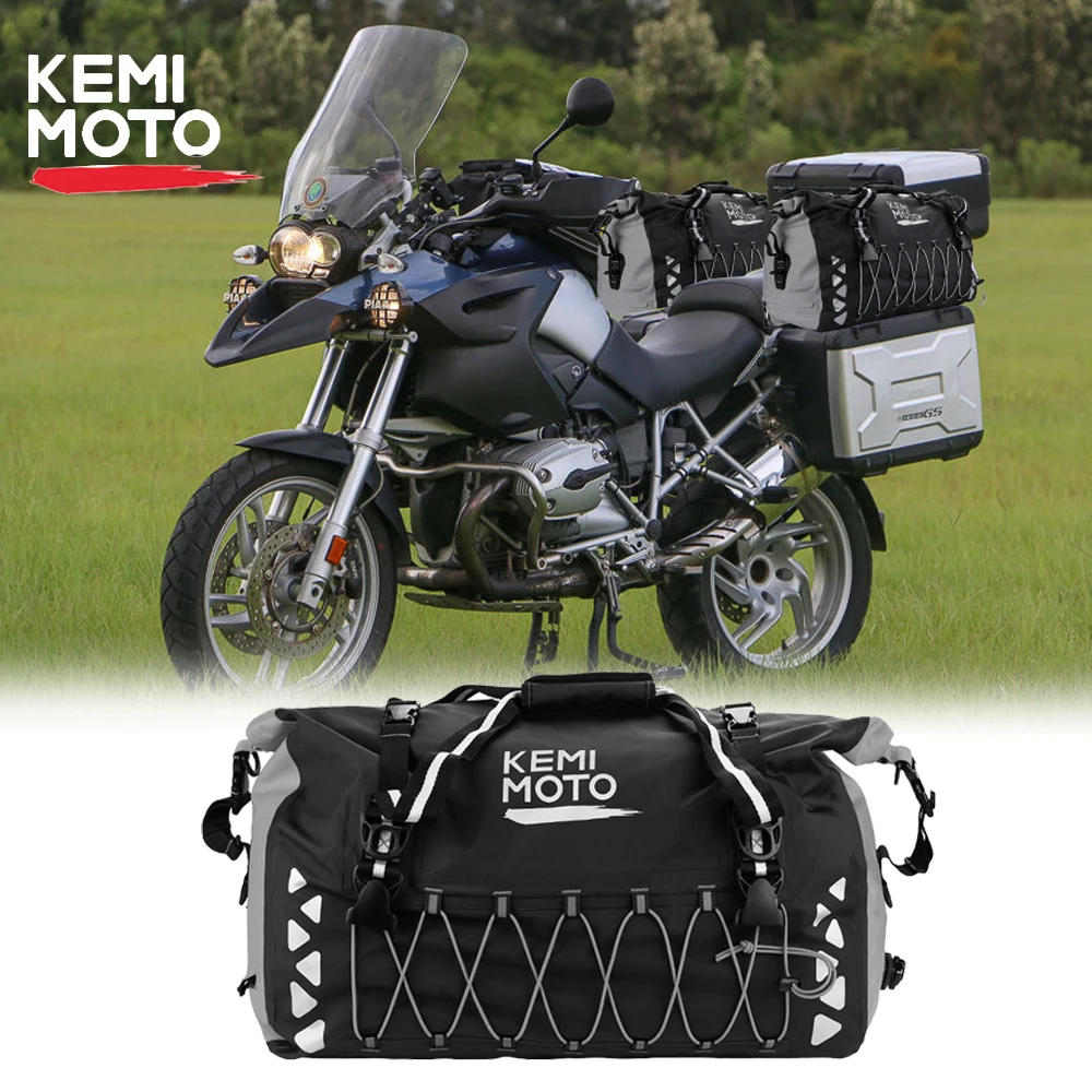 50L Motorcycle Gear Bag Waterproof 500D PVC Waterproof Reflective Tail Duffle Bag Saddle Dry Luggage Outdoor Accessories
50L Motorcycle Gear Bag Waterproof 500D PVC Waterproof Reflective Tail Duffle Bag Saddle Dry Luggage Outdoor Accessories