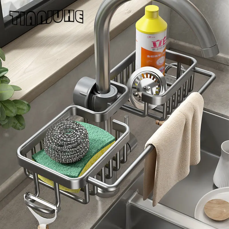 Kitchen Faucet Sponge Holder Sink Caddy Organizer Over Faucet Hanging Faucet Drain Rack for Sink Organizer
Kitchen Faucet Sponge Holder Sink Caddy Organizer Over Faucet Hanging Faucet Drain Rack for Sink Organizer