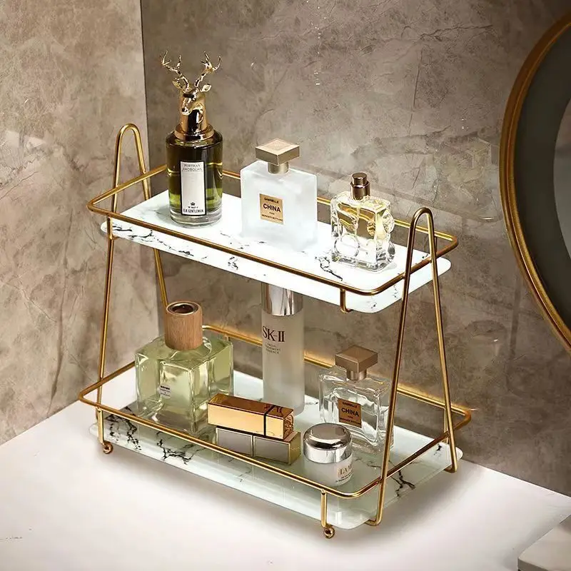 Nordic Desktop Cosmetic Storage Shelves Luxury Wrought Iron Makeup Storage Shelf Tray Dressing Table Finishing Rack Organizer
Nordic Desktop Cosmetic Storage Shelves Luxury Wrought Iron Makeup Storage Shelf Tray Dressing Table Finishing Rack Organizer