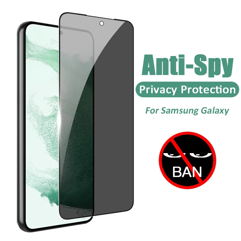

Privacy Tempered Glass For Samsung Galaxy A53 A73 A13 A02 A71 A72 A51 A52 A21s Private Screen Protector For A70 A30 A50 Anti-Spy