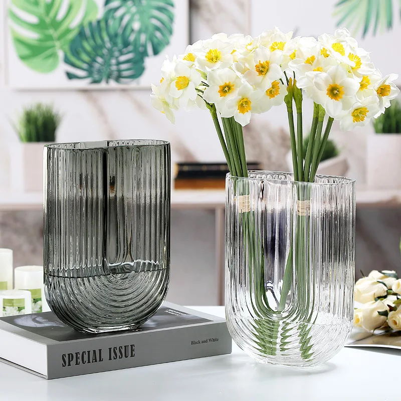 Modern Simple Transparent Glass Vase Ornaments Nordic Living Room Creative Flower Water Culture Dry Flower Arranging Device
Modern Simple Transparent Glass Vase Ornaments Nordic Living Room Creative Flower Water Culture Dry Flower Arranging Device