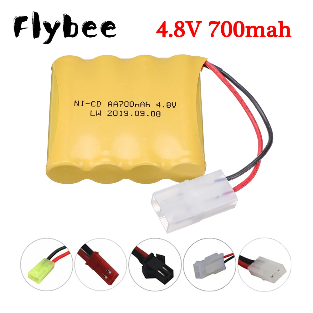 4.8V 700mah NI-CD Rechargeable Battery For Rc toys Cars Tanks Robots Boats Guns accessory 4.8 V 4*AA Battery Pack SM/JST/Tamiya
4.8V 700mah NI-CD Rechargeable Battery For Rc toys Cars Tanks Robots Boats Guns accessory 4.8 V 4*AA Battery Pack SM/JST/Tamiya
