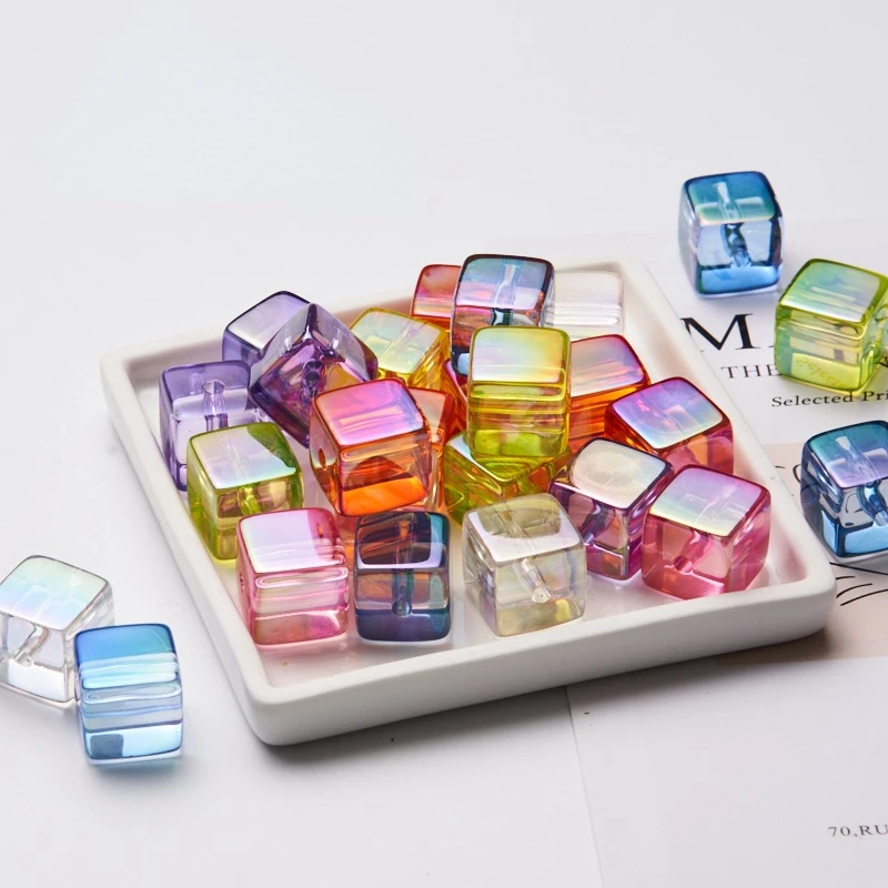 15mm 10pcs Colorful AB Square Acrylic Beads Cube Big Loose Bead Wholesale Beaded for Jewelry Making DIY Part Material
15mm 10pcs Colorful AB Square Acrylic Beads Cube Big Loose Bead Wholesale Beaded for Jewelry Making DIY Part Material