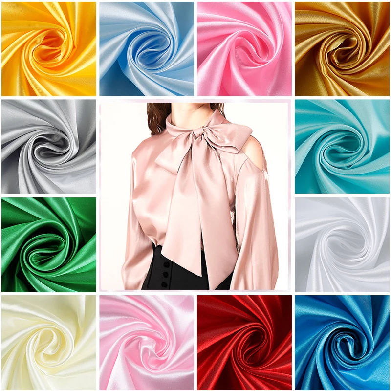 200cmx150cm Soft Satin Fabric Silk Fabrics By The Meter Wedding Party Decoration Box Lining DIY Clothing Sewing Accessories
200cmx150cm Soft Satin Fabric Silk Fabrics By The Meter Wedding Party Decoration Box Lining DIY Clothing Sewing Accessories