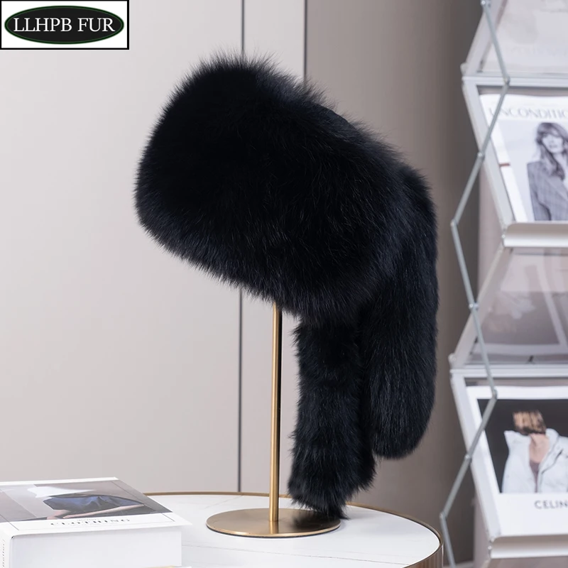 Winter Women's Bomber Hat Real Fox Fur Hats Warm Fashion 100% Real Fur Top Rex Rabbit Fur Caps Ruaaian Outdoor Warm Fox Fur Cap
Winter Women's Bomber Hat Real Fox Fur Hats Warm Fashion 100% Real Fur Top Rex Rabbit Fur Caps Ruaaian Outdoor Warm Fox Fur Cap