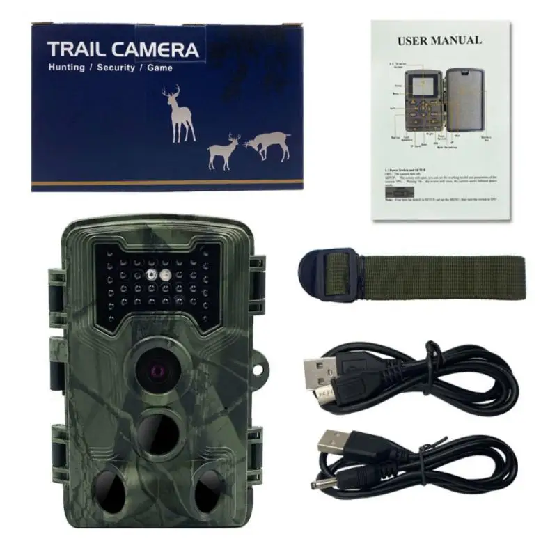 

Охотничья камера PR1000 16 МП 1080P с ночным видением, инфракрасная охотничья камера слежения за дикой природой, фотоловушка, Охотничья тропа