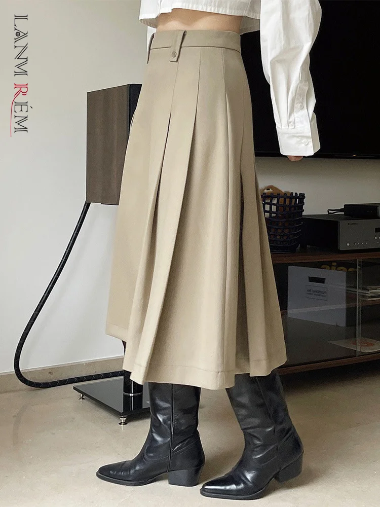 Women Fold Skirts Solid Color High Waist A-line Long Skirt Female Fashion Clothes 2023 Spring Autumn New 2YA138
Women Fold Skirts Solid Color High Waist A-line Long Skirt Female Fashion Clothes 2023 Spring Autumn New 2YA138