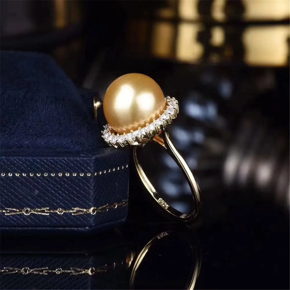 DIY Pearl Ring Settings S925 Sterling Silver Accessories Fashionable Adjustable Holder Is Suitable For Mounting 11-13mm Beads
DIY Pearl Ring Settings S925 Sterling Silver Accessories Fashionable Adjustable Holder Is Suitable For Mounting 11-13mm Beads