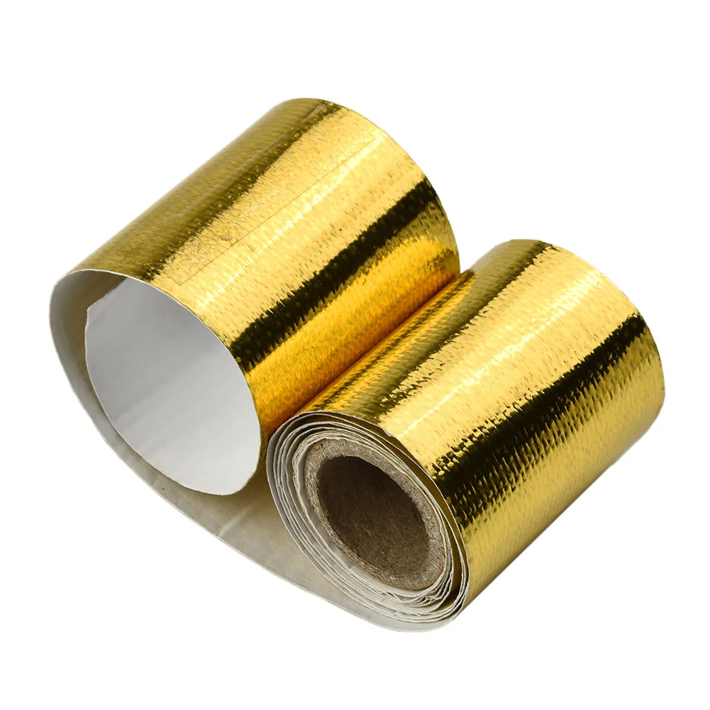 Thermal Heat Shield Wrap Tape Universal Waterproof Car Exhaust Exhaust Tape Fiberglass Foil Tape GMJJ3946 Gold
Thermal Heat Shield Wrap Tape Universal Waterproof Car Exhaust Exhaust Tape Fiberglass Foil Tape GMJJ3946 Gold