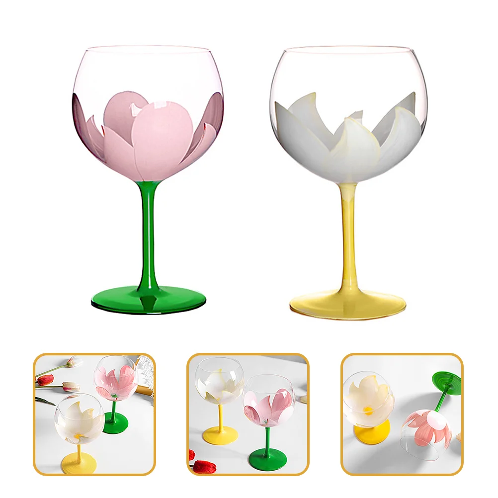 2Pcs Glasses Goblets with Tulip Pattern Glass Drinking Cups Holiday Juices Cups for Bar Hotel Party
2Pcs Glasses Goblets with Tulip Pattern Glass Drinking Cups Holiday Juices Cups for Bar Hotel Party
