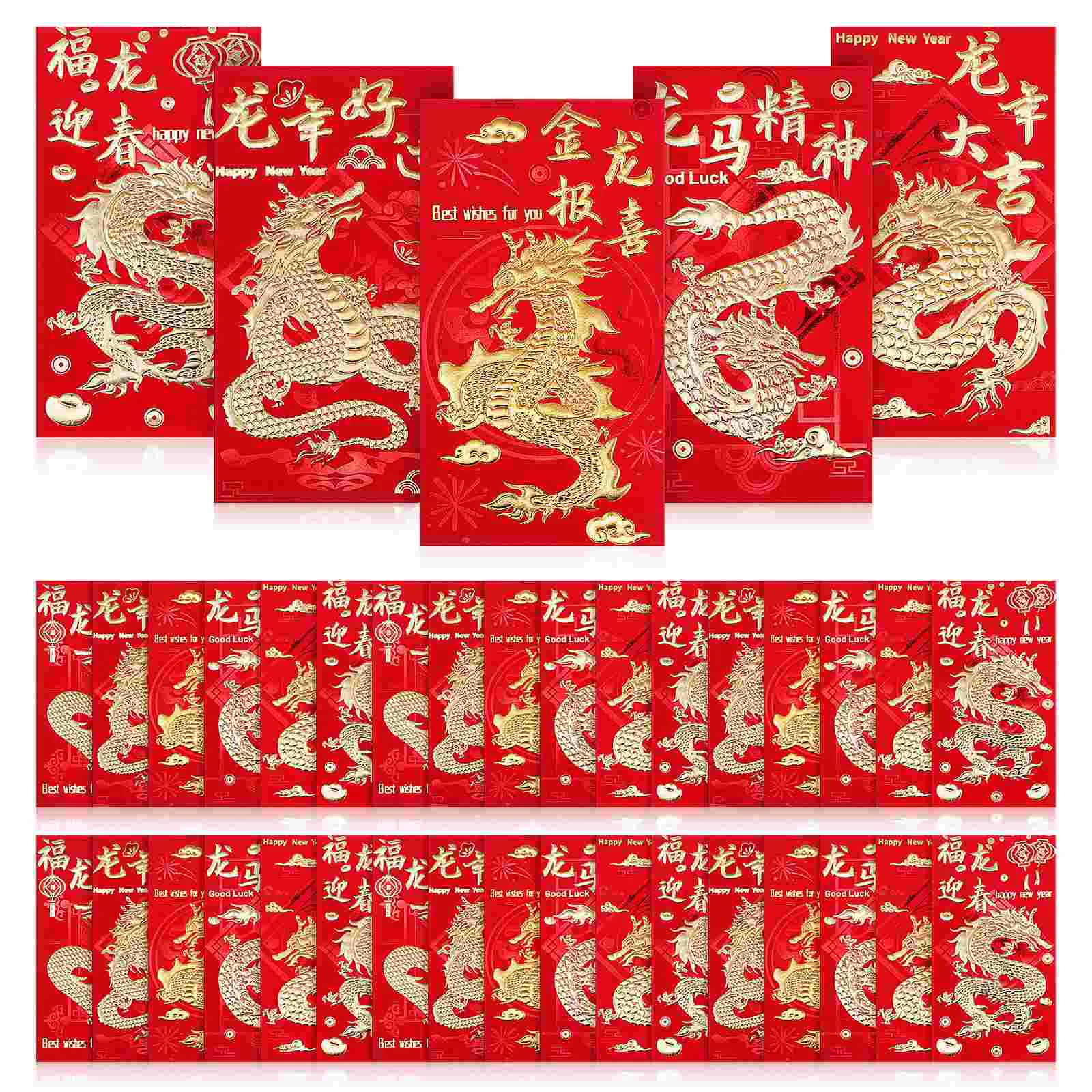 Red Envelopes Chinese Dragon Paper Packets Wedding Money Lunar New Year 2024 Lucky Bag
Red Envelopes Chinese Dragon Paper Packets Wedding Money Lunar New Year 2024 Lucky Bag